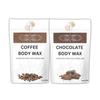 CLYDORA Coffee & Chocolate Body Wax Pack of 2  10 Minutes Painless Herbal Wax for Women & Men | Natural Hair Removal Wax with Coffee & Cocoa Extracts | Smooth, Soft & Glowing Skin | 100g x 2 view 1