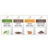 CLYDORA Aloe Vera, Coffee, Ubtan & Chocolate Body Wax Pack of 4  10 Minutes Painless Herbal Wax for Women & Men | Natural Hair Removal Wax with Aloe Vera, Coffee, Turmeric & Cocoa Extracts | Smooth, Soft & Glowing Skin | 100g x 4 view 1
