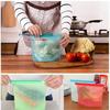 Kunil Creation 1000 ml Silicone Food Bag Storage Airtight Bag Reusable Storage Container Preservation Leakproof Zip Lock Bag for Food, Snack, Vegetable, Meat for Fridge and Microwave (Pack of 1) (2) view 2