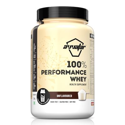 avvatar PERFORMANCE WHEY PROTEIN | 1Kg | Unflavoured