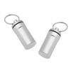 CLUB BOLLYWOOD2 Pieces Mini Portable Waterproof Pill Capsule Box Container Pendant Silver|Sporting Goods | Outdoor Sports | Camping & |Pocket, Multi Tools|2 Pieces Waterproof Pill Box view 1
