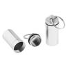 CLUB BOLLYWOOD2 Pieces Mini Portable Waterproof Pill Capsule Box Container Pendant Silver|Sporting Goods | Outdoor Sports | Camping & |Pocket, Multi Tools|2 Pieces Waterproof Pill Box view 2