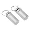 CLUB BOLLYWOOD2 Pieces Mini Portable Waterproof Pill Capsule Box Container Pendant Silver|Sporting Goods | Outdoor Sports | Camping & |Pocket, Multi Tools|2 Pieces Waterproof Pill Box view 3