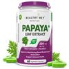 HealthyHey Nutrition Papaya Leaf Extract - 500mg/serving - 60 vegetable capsules view 1