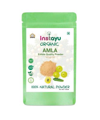 Instayu Ayurveda Pure Amla Powder For Hair Growth (100 grams) | Ideal for Hair, Eating, Drinking & Skin