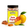 Panjon Swad Aam Papad Candy  Real Mango Pulp Toffee,Sweet Mango Flavor Treats,380g jar view 1