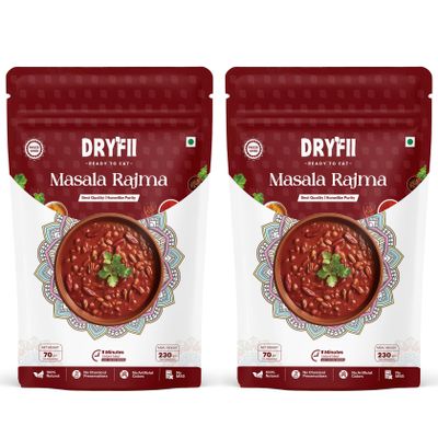 Dryfii Ready-to-Eat Instant Masala Rajma| Pure Veg | Freeze Dried |Rehydrated Weight 460 g