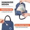 KARDIFF Insulated Lunch Bag Reusable Lunch Box Freezable Lunch Bag Leakproof Tote Bag for Women Men Office Work School Beach Hiking Picnic Fishing (Blue + Pink) view 4