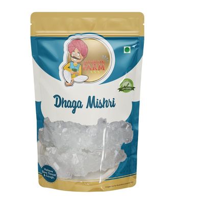 Marwadi Farm Dhaga Mishri: Pure, Sweet Crystals For Natural Sweetening And Wellness Dhaga Mishri Rock Sugar Pure Thread Crystal Thread Mishri | Mishri Crystal | 500Gm (Pack of - 1)