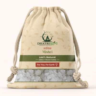 Dhatri Agro Minimally Processed Mishri, 1 Kg | Organic | Farm Fresh | Gluten Free | Low GI | Natural | Pesticide Free