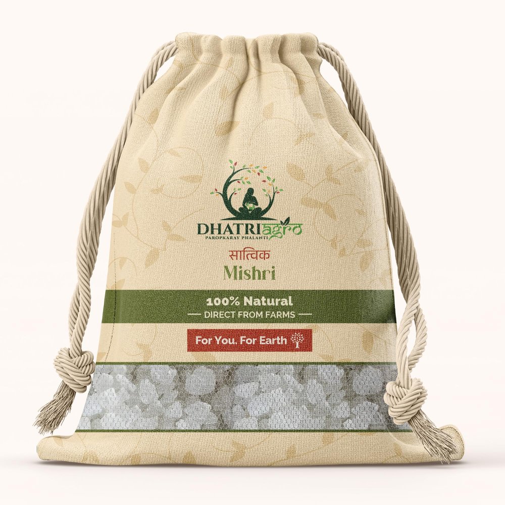 Dhatri Agro Minimally Processed Mishri, 1 Kg | Organic | Farm Fresh | Gluten Free | Low GI | Natural | Pesticide Free