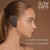 10043878892 Safe Ears Protection Aid, Solid Series Black, Regular Right, Easy to Clean and Wear (Solid Black) view 2