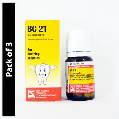 BC 21 - Teething Troubles Tablets 60 g (Pack of 3)