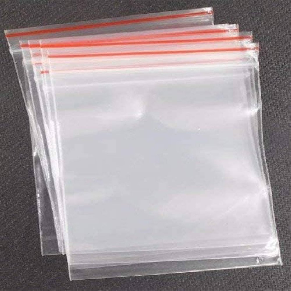 MultiFct Premium Zip Lock Bags 4" x 5" | Reusable Plastic Zipper Bags for Freezer, Food, and Personal Storage, Clear Ziplock Pouches for Home and Office Organization (4"X 5") (100pcs Ziplock Pouch)