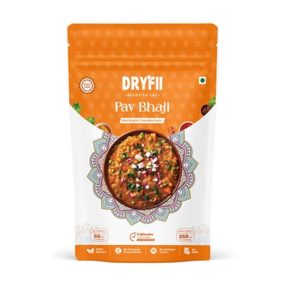 Dryfii Ready-to-Eat Instant Pav Bhaji | Pure Veg | Freeze Dried 250 g