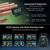 Dr Trust USA Vital Fingertip Pulse Oximeter with Audio Visual Alarm, Blood Oxygen Saturation SPO2 & Heart Rate Monitor|Perfusion Index  (Black) view 3