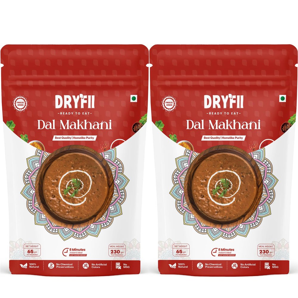 Dryfii Ready-to-Eat Instant Dal Makhani | Pure Veg | Freeze Dried