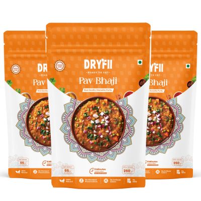 Dryfii Ready-to-Eat Instant Pav Bhaji | Pure Veg | Freeze Dried 750 g