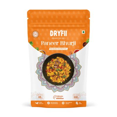 Dryfii Ready-to-Eat Instant Paneer Bhurji | Pure Veg | Freeze Dried | Rehydrated Weight 230 g