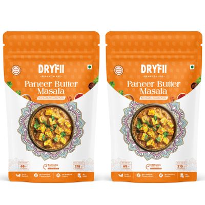 Dryfii Ready-to-Eat Instant Paneer Butter Masala | Pure Veg | Freeze Dried | Rehydrated Weight 430 g
