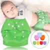 AEREX Reusable Baby Cotton Cloth Diapers For 0 to 1 Year Without Insert Pads Leak Proof Washable Diapers For New Born Babies Adjustable Pocket Cloth Diaper Nappies (Multicolor, Pack of 2) view 3