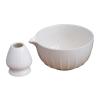 MERISHOPP Japanese Matcha Bowl and Whisk Holder Gift Tea Accessories for Matcha Powder White|Home & Garden|Food & Beverages|Tea view 2