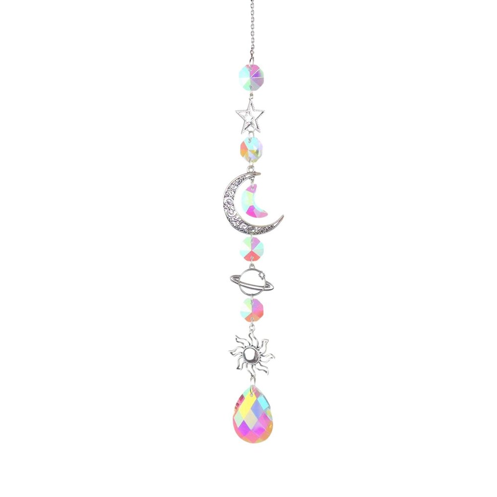 MERISHOPP Crystal Wind Chime Catcher Hanging Ornament Sparkling Handmade 45Cm|Home & Garden|Home Decor|Suncatchers & Mobiles