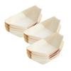 MERISHOPP 50Pcs Wood Boat Serving Trays Wedding Food Container Multipurpose 12Cmx6.8Cm|Home & Garden|Kitchen, Dining & Bar|Dinnerware & Serving Dishes|Trays view 1