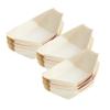 MERISHOPP 50Pcs Wood Boat Serving Trays Wedding Food Container Multipurpose 12Cmx6.8Cm|Home & Garden|Kitchen, Dining & Bar|Dinnerware & Serving Dishes|Trays view 3