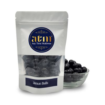 ANY TIME MUKHWAS Jamun Balls (250 Grams)|Traditional Indian Digestive & Mouth Fresheners| After Meal Snacks|Kala Jamun | Desi Indian Bites Shots