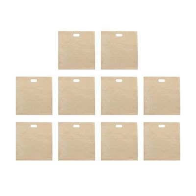 MERISHOPP Reusable Toaster Bags Non-Stick Toasted Sandwich Bags for Bread Pizza Snacks 16X16.5Cm 10Pcs|Home & Garden|Kitchen Dining & Bar|Kitchen Storage & Organization|Food Storage Bags