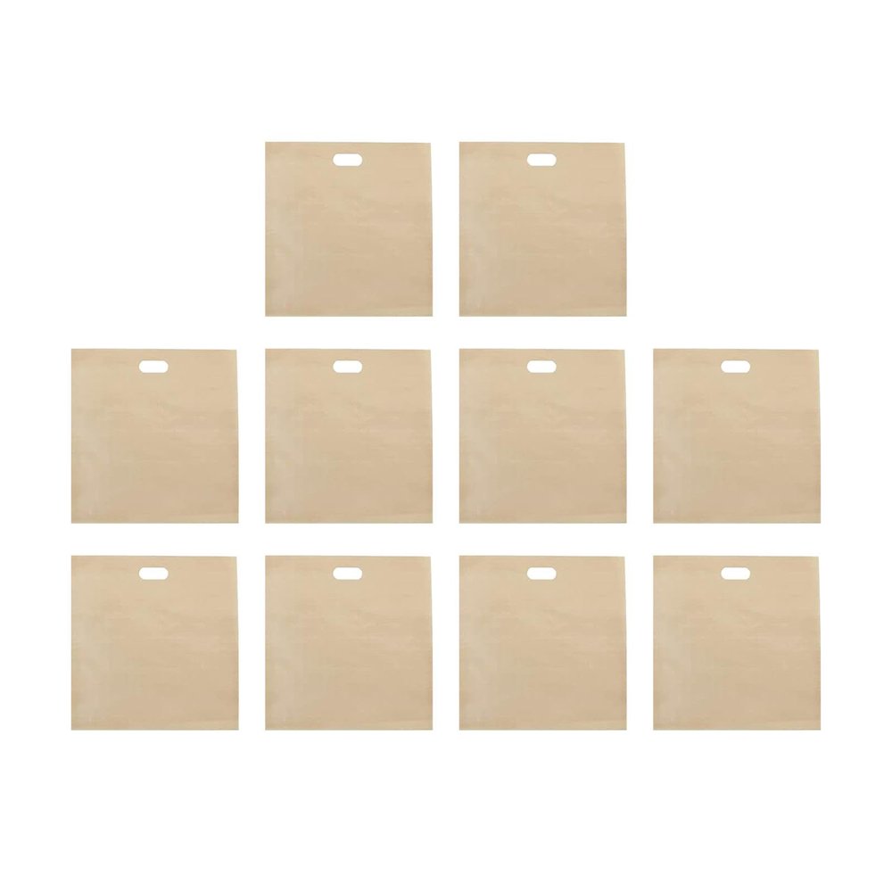 MERISHOPP Reusable Toaster Bags Non-Stick Toasted Sandwich Bags for Bread Pizza Snacks 16X16.5Cm 10Pcs|Home & Garden|Kitchen Dining & Bar|Kitchen Storage & Organization|Food Storage Bags