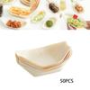 MERISHOPP 50Pcs Wood Boat Serving Trays Wedding Food Container Multipurpose 14Cmx8Cm|Home & Garden|Kitchen, Dining & Bar|Dinnerware & Serving Dishes|Trays view 2
