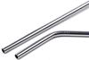 black sparrow Reusable Stainless Steel Straws for Drinking with Brushes 8.5 Inches BPA-Free Metal, Thick, Long (2 Bent + 2 Straight +1 Brush) view 2