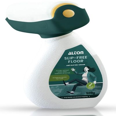ALTON Slip-Free Gel | Invisible Effect, Anti-Slip & Anti-Skid Gel For Bathroom, Kitchen, Floors | Safe for FloorsNo Damage | Works on Tiles, Stone, Marble, Ceramic, Porcelain | Lasts 3-5 Years (500g)