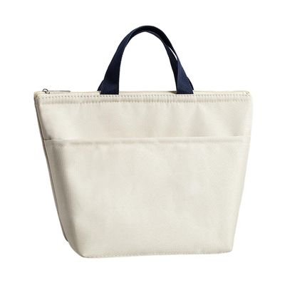 CALANDIS Oxford Cloth Lunch Handbag Large Capacity Lunch Pouch for Work Travel School White | Lunch Containers | Kitchen Storage & Organization | Kitchen, Dining & Bar