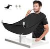 APURK Beard Apron With Shaping Tool | Beard Bib Trimming Hair Catcher Cloth With 2 Suction Cups | Grooming Tool | Beard Shaping Comb | Personal Care Accessories (Set of 1,Multicolor) view 1