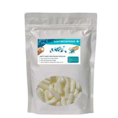 AJAY ENTERPRISES Empty Vegetarian Capsules SIZE 0 (500 MG) (Pack of 1000) (WHITE, SIZE 0 (500 MG))