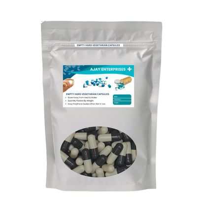 AJAY ENTERPRISES Empty Vegetarian Capsules SIZE 0 (500 MG) (Pack of 1000) (GREY WHITE, SIZE 0 (500 MG))