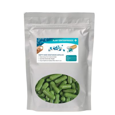 AJAY ENTERPRISES Empty Vegetarian Capsules SIZE 0 (500 MG) (Pack of 1000) (GREEN, SIZE 0 (500 MG))