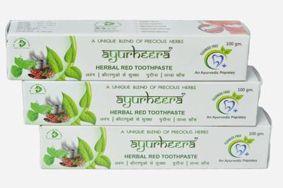 Ayurheera Herbal Red Tooth Paste (Pack of 3 X 100gm)