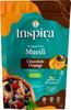 Inspira Muesli - Chocolate Orange | 400g | 4.8g Protein | 60% Whole Grains | 80% Whey Protein, No Added Sugar, with Spirulina, Raisins, Cranberries & Natural Fruits view 1