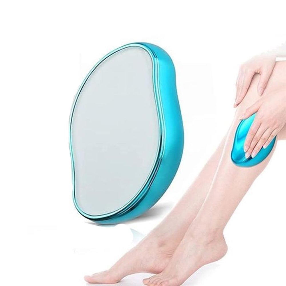 BluBasket Crystal Hair Remover Eraser Painless Crystal Hair Remover Tool for Men & Women Fast & Easy Skin Exfoliator for Body Any Part Unisex Painless Hair Removal Tool & Skin Exfoliator