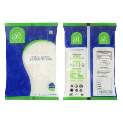 Rahul Sugar Double Refined Sulphurless Sugar,500gm Pack of (1Kg)