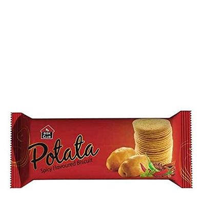 CAMCALL Imported Pran Potata Spicy Flavoured Biscuit Original Imported Potato Biscuit- 25Gm Each Pack-Pack of 96
