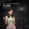 AGARO COSMIC ADVANCE Sonic Electric Tooth Brush For Adults With 5 Modes, 2 Brush Heads & Rechargeable With 4 Hours Charge Lasting Up To 25 Days, Power Toothbrush, (Black) view 2