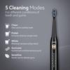 AGARO COSMIC LITE Sonic Electric Tooth Brush For Adults With 5 Modes, 2 Brush Heads & Rechargeable With 4 Hours Charge Lasting Up To 25 Days, Power Toothbrush, (Black) view 3