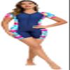 779hub 4 Way Lycra Swimwear Blue Half Sleeve/Unisex/Girls/Swim Suit for Women/Swimming Suit for Women/Quick Dry/UV Protection/Beachwear/streachable (in, Alpha, L, Regular, Standard, Blue) view 4