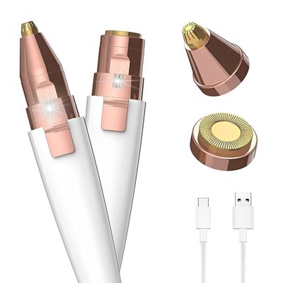 GOERGETA Portable eyebrow trimmer for epilator, facial hair remover for Unisex,Face, Lips, Nose Hair Removal Electric epilator