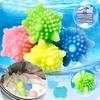 5 Pack Reusable Laundry Dryer Balls Colorful Fabric Softener Helper for Anti-Wrinkle, Anti-Wrap Protection Eco-Friendly Wash Balls for Clothes view 4